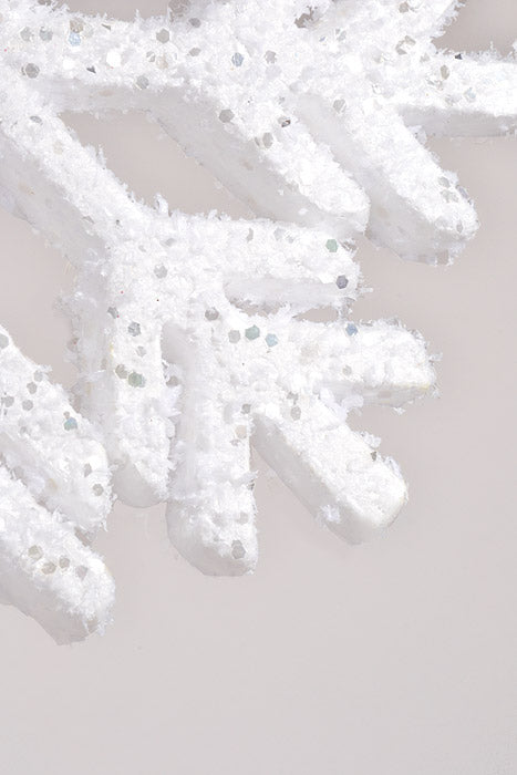 25" Snowflake Spray White