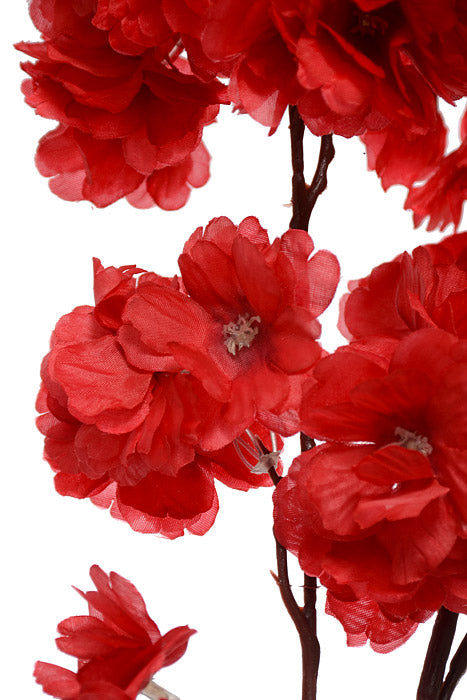 39" Silk Cherry Blossom Spray Red