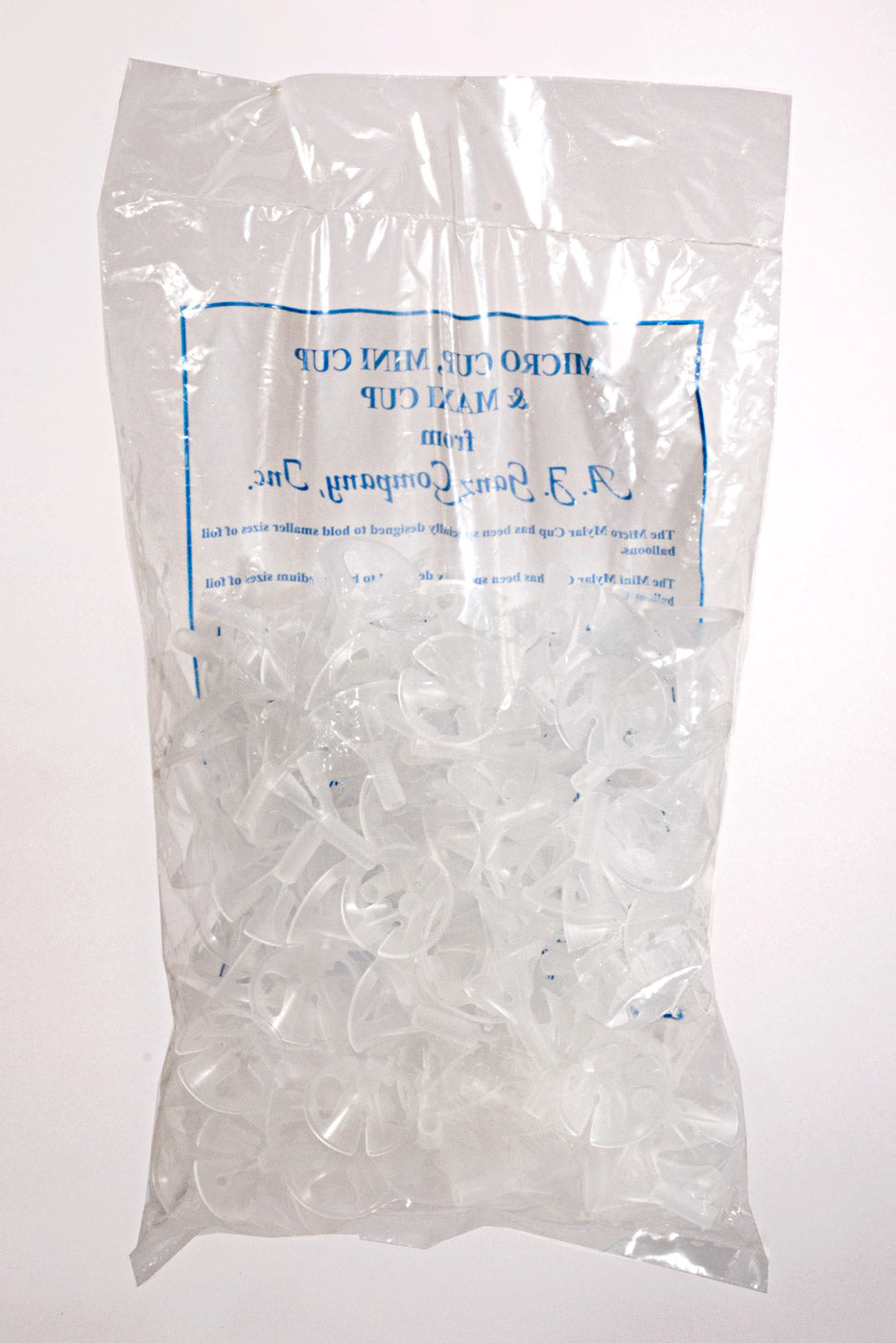 1.5" Plastic Standard Balloon Cup Clear Pkg/144