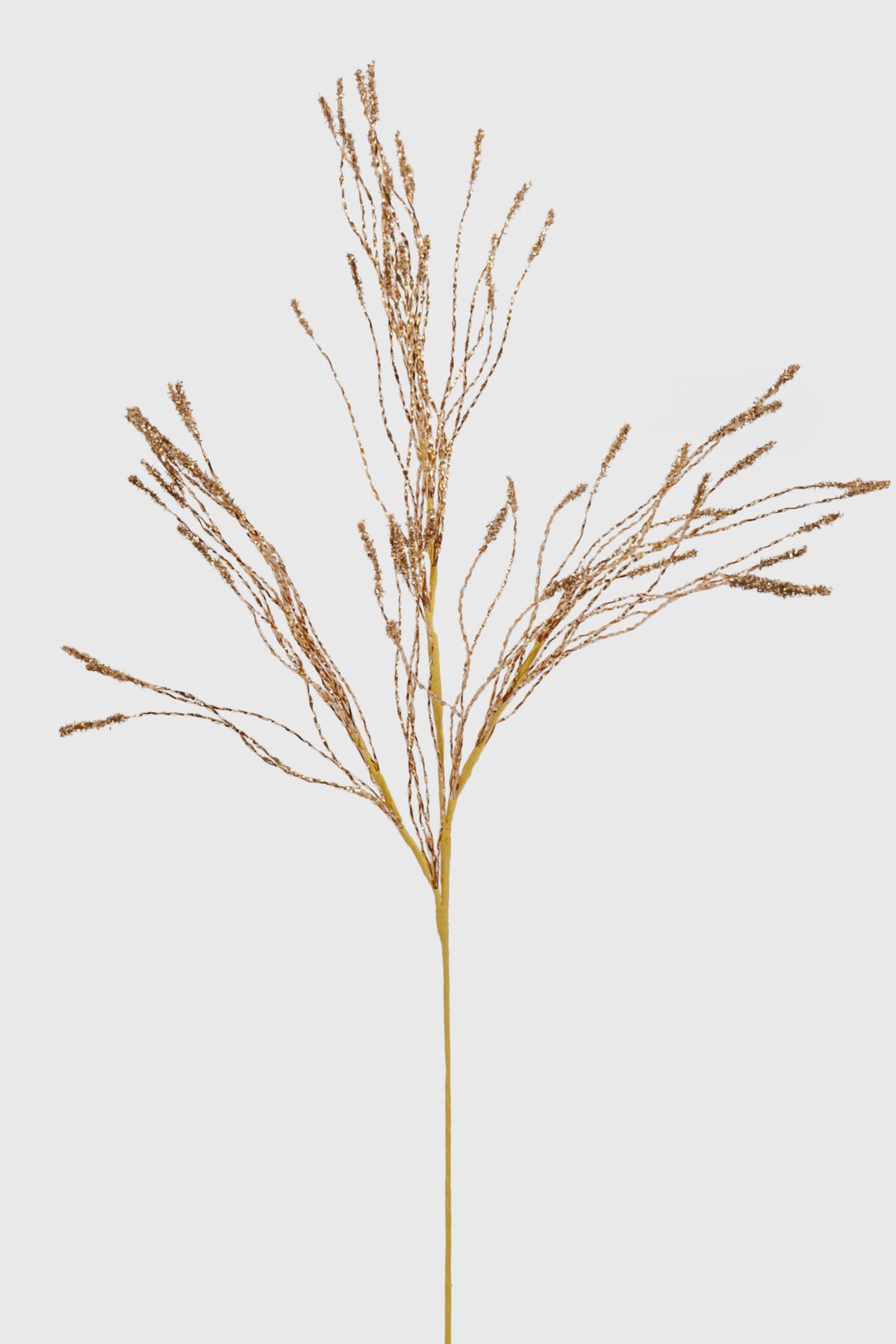 36" Glitter Twig Spray Champagne