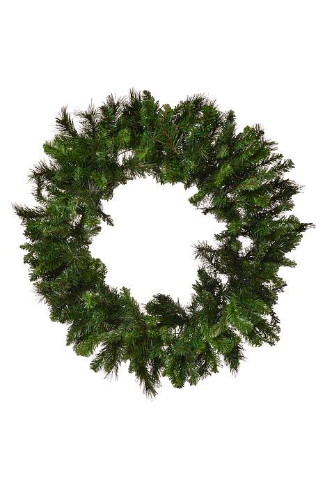 60" Deluxe Ever Green Wreath Green