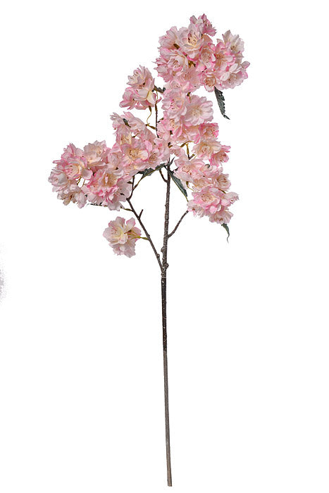 33.5" Silk Cherry Blossom Spray Light Pink