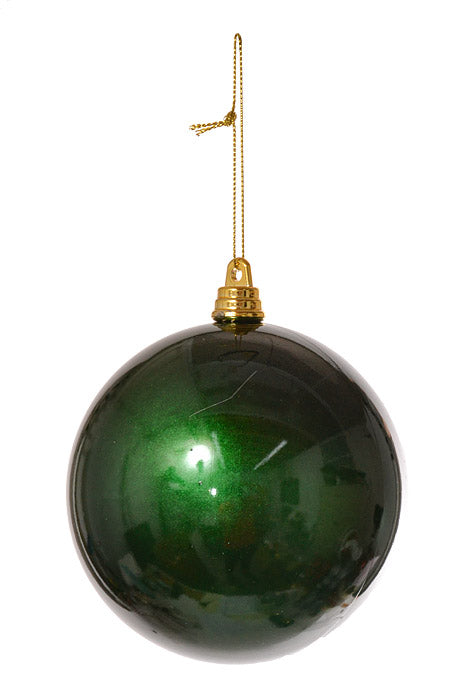100Mm Ball Ornament Dark Green Pkg/6