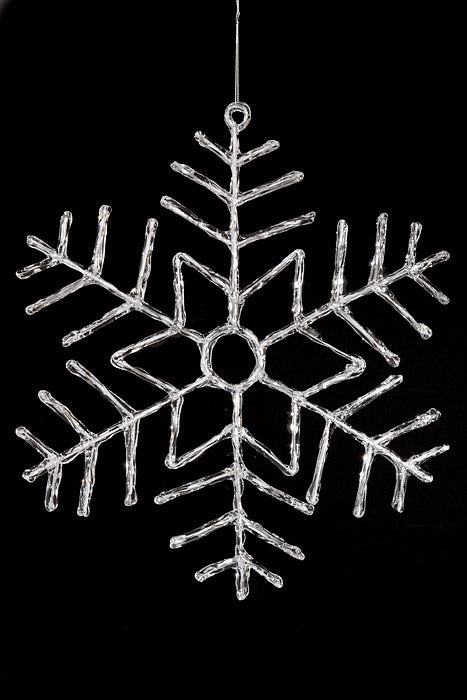 16" Snowflake Ornament Clear