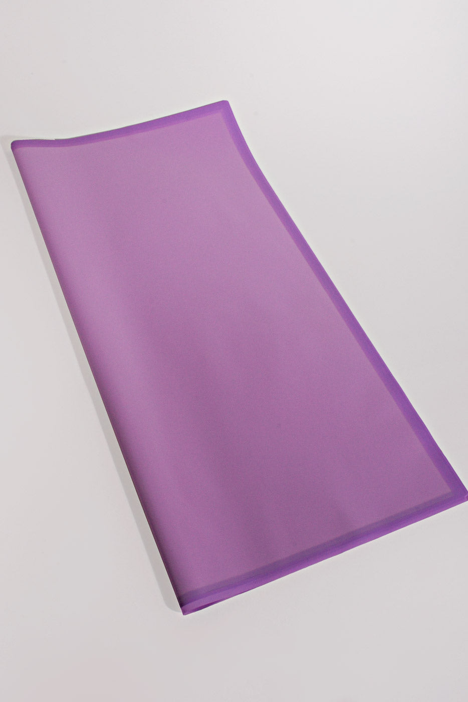 22.5" Flower Wrapping Paper W/Edge Light Purple Pkg/20