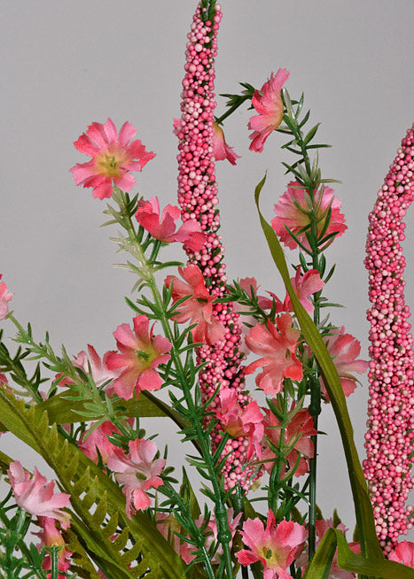 22" Silk Honeysuckle Heater Pink