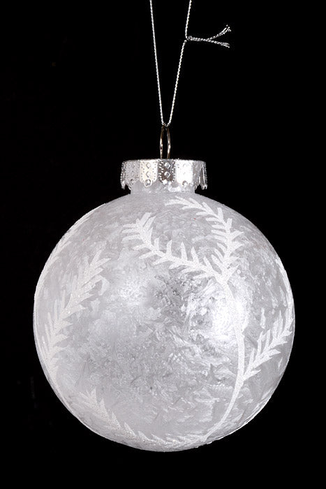 120Mm Plastic Ball Ornament White