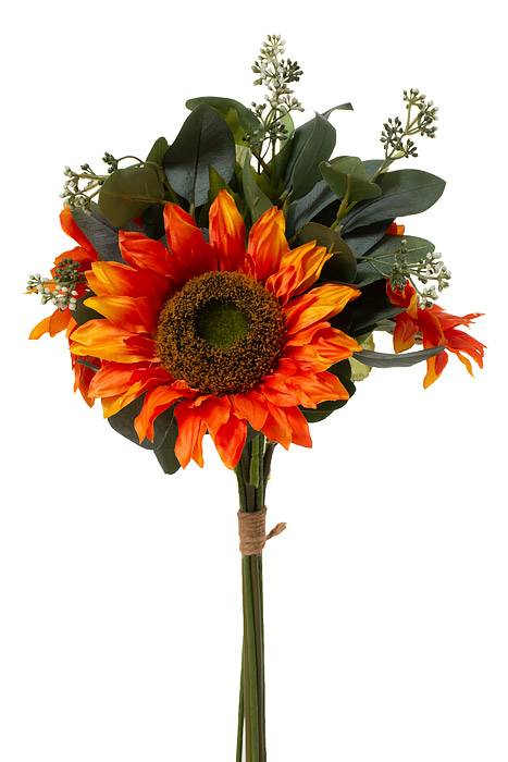 20.5" Silk Sunflower Bundle Orange