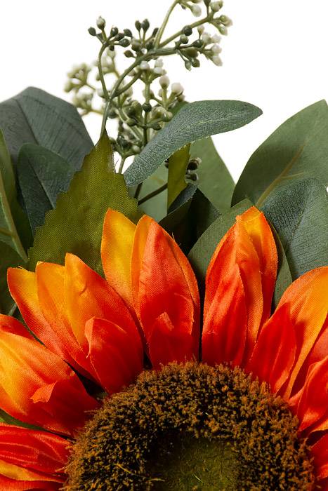 20.5" Silk Sunflower Bundle Orange