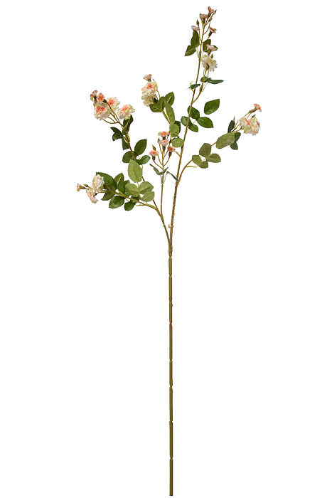 29.5" Silk Wild Rose Spray Peach