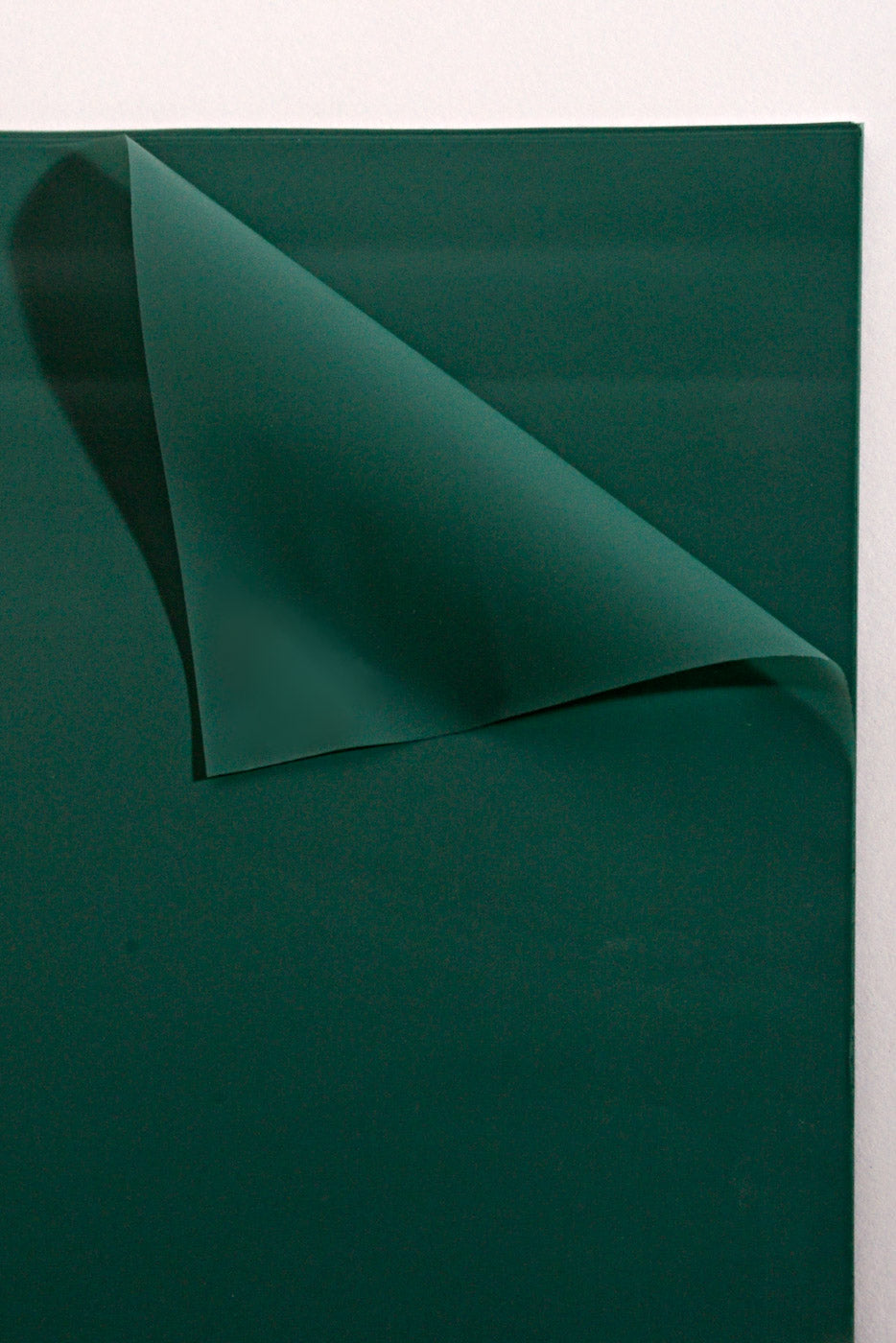 22.5" Waterproof Flower Wrapping Paper Hunter Green Pkg/20