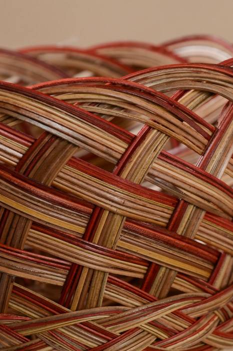 6.5" X 4" Round Coco Bowl Brown/red Pkg/12