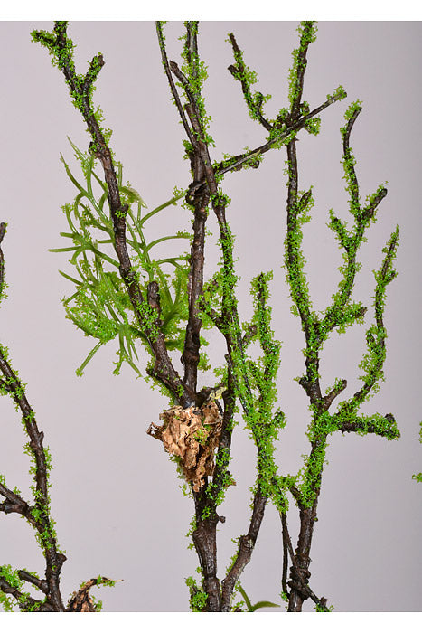 34" Artificial Branch With Moss Green