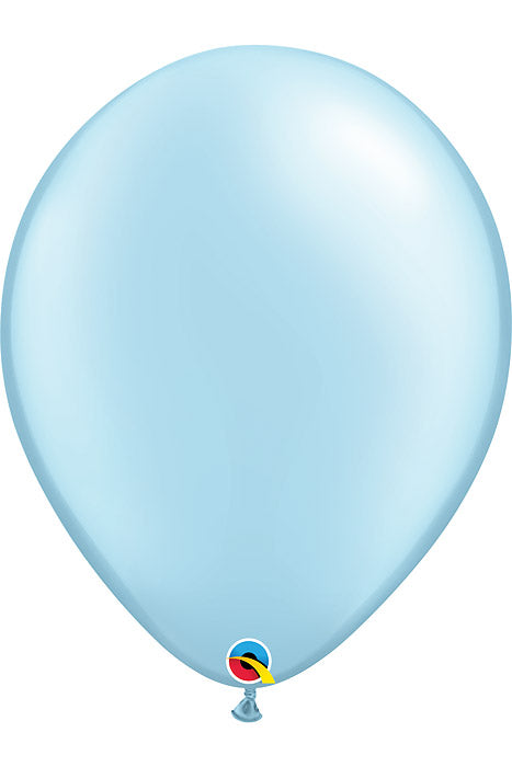 16" Round Latex Balloon Pearl Light Blue Pkg/50