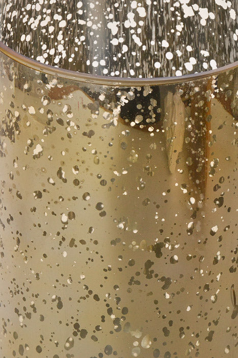 5" X 10" Mercury Glass Cylinder Vase Gold