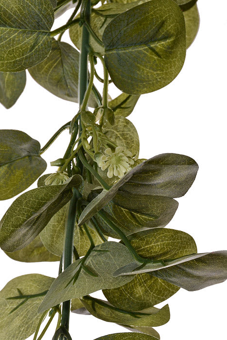 6Ft Frosted Seeded Eucalyptus Garland Green