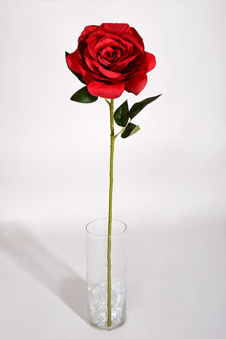 26" Silk Rose Spray Red