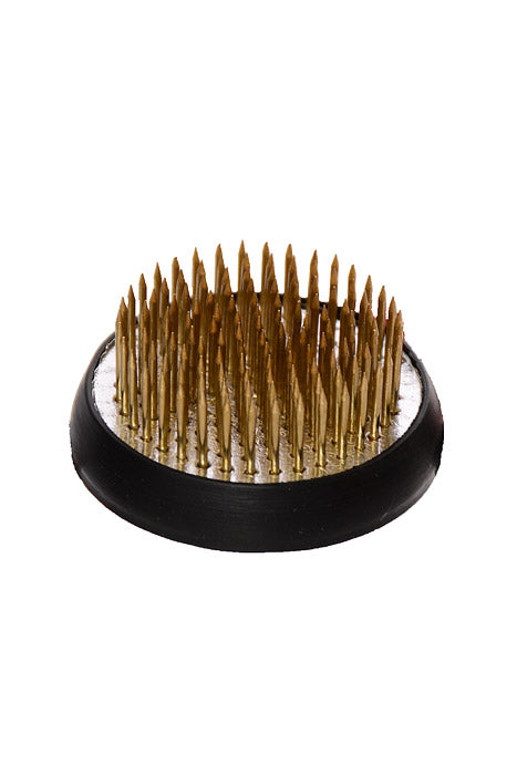 1.5" Round Pin Frog Gold/Black