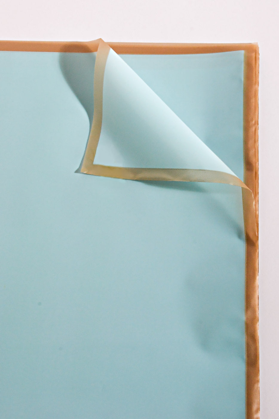 22.5" Champagne Edge Flower Wrap Blue Pkg/20