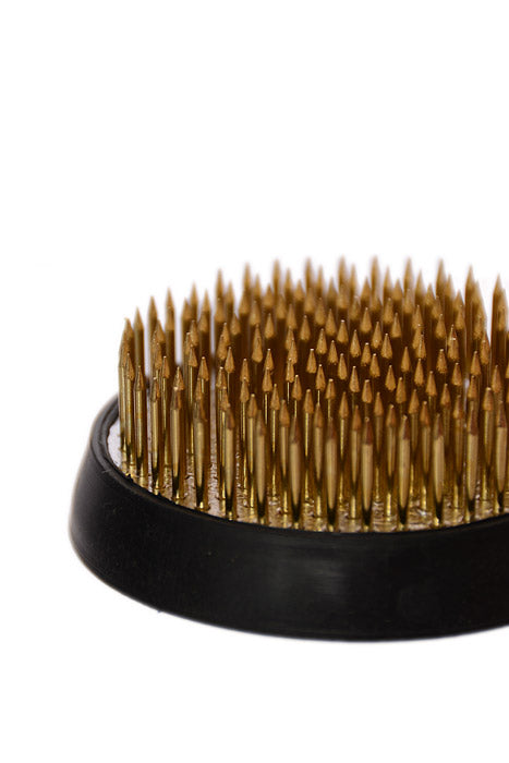 2" Round Pin Frog Gold/Black