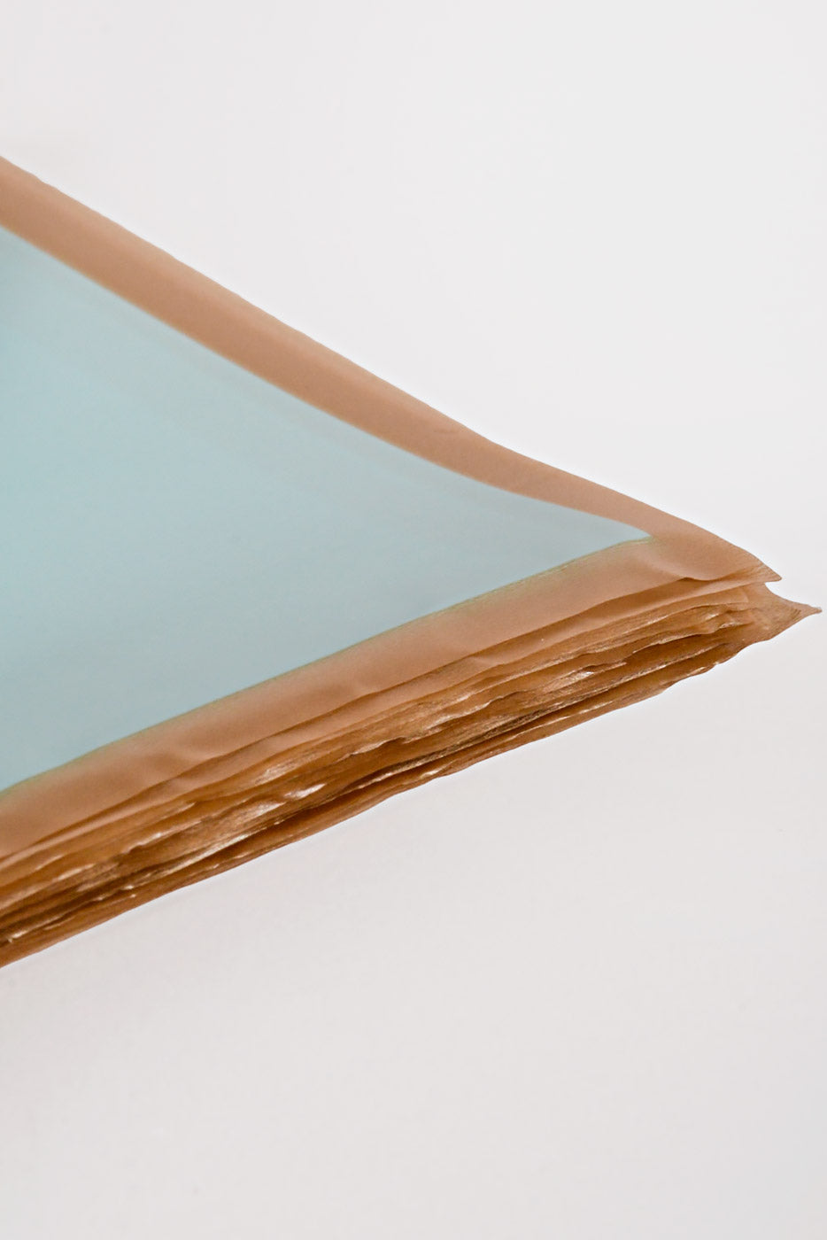 22.5" Champagne Edge Flower Wrap Blue Pkg/20