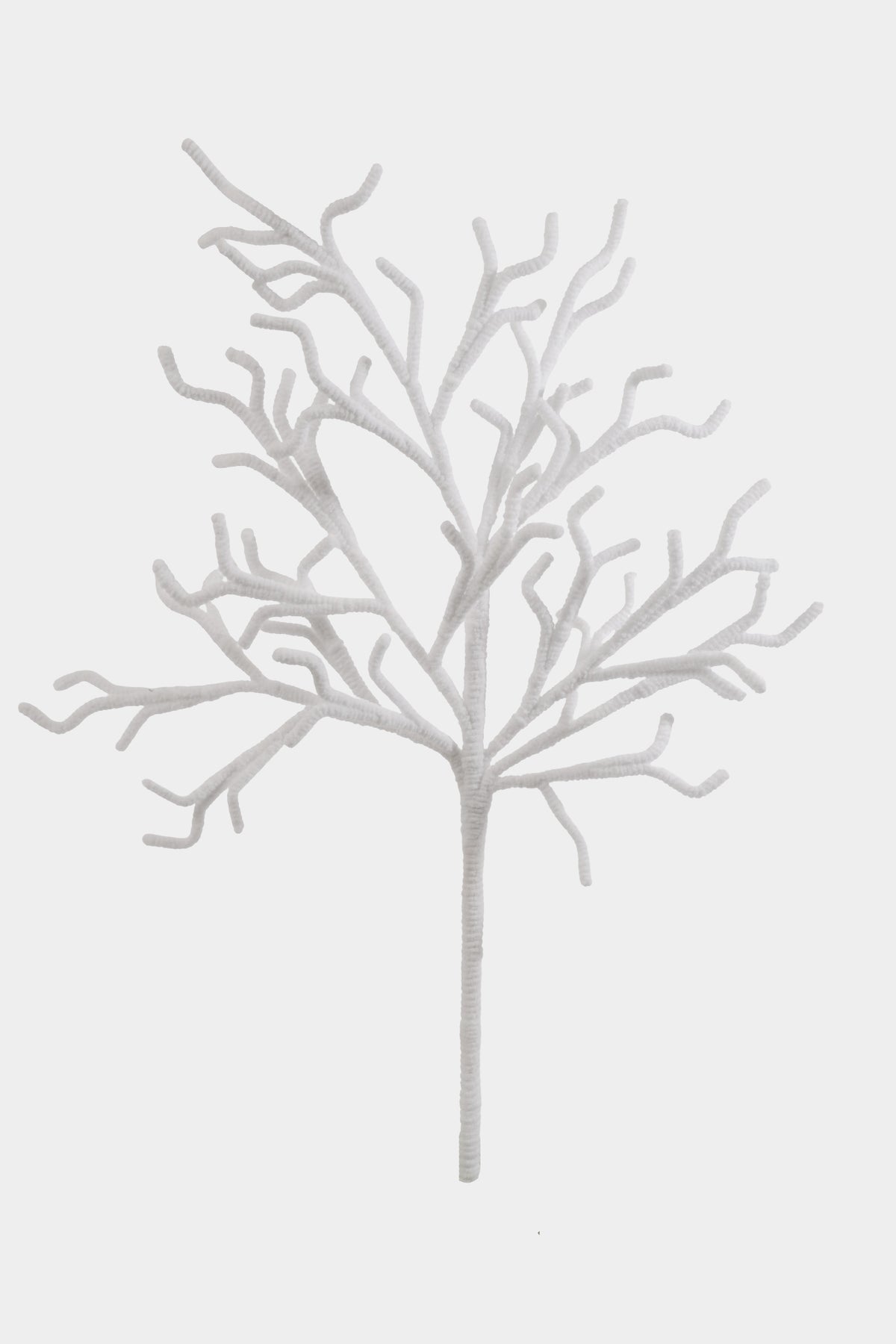33.5" Twig Curly Stem White