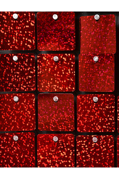 12" X 12" Foil Wall Mat Red