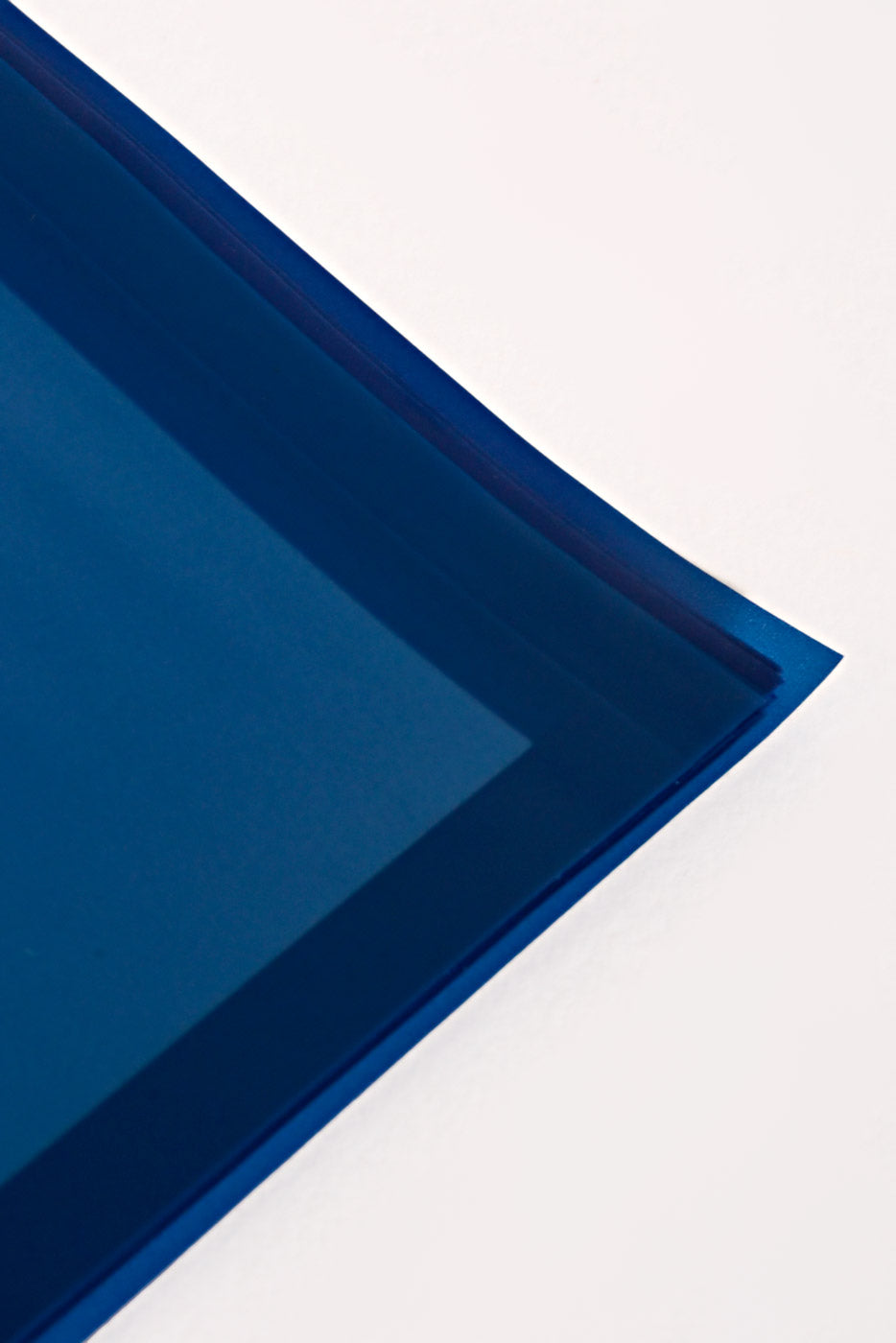 22.5" Flower Wrapping Paper W/Edge Navy Blue Pkg/20