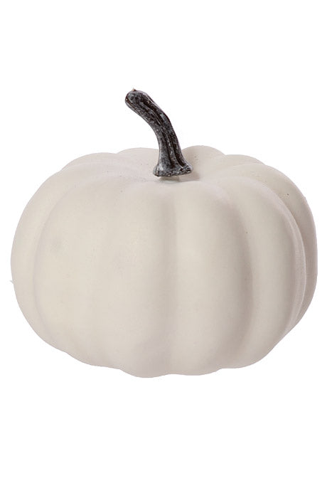 3.5" Pumpkin In Net White Pkg/8