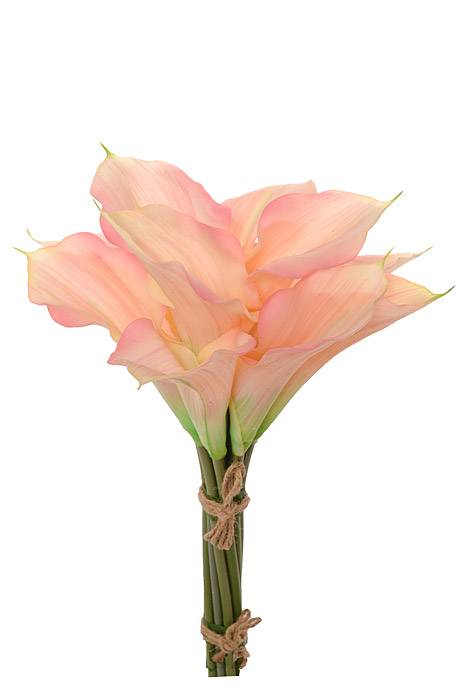 11" Silk Calla Lily Soft Pink Bundle/12