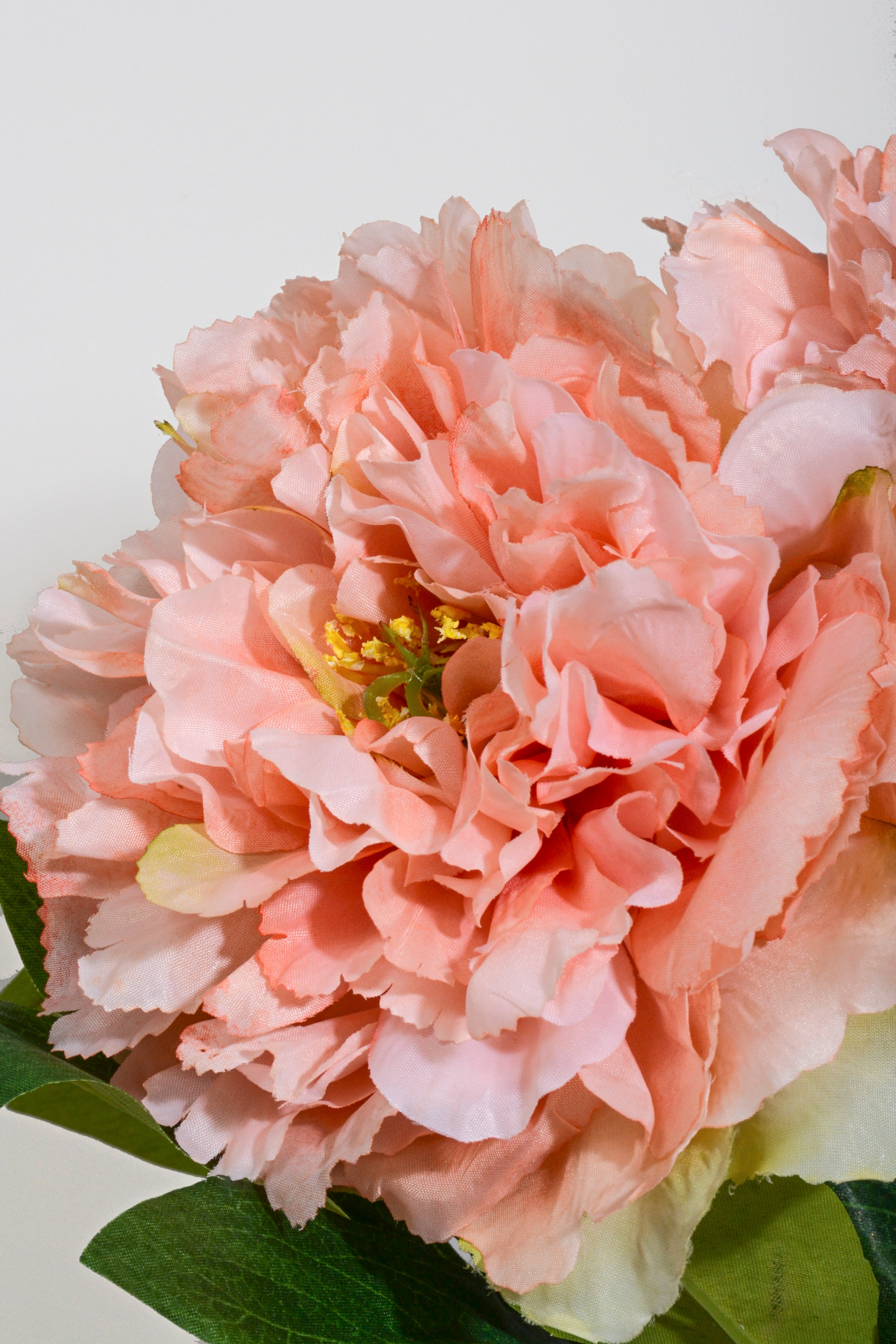 21.5" Silk Peony Bush Peach