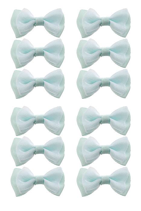 1.75" Ribbon Bow (pkg/12) Aqua