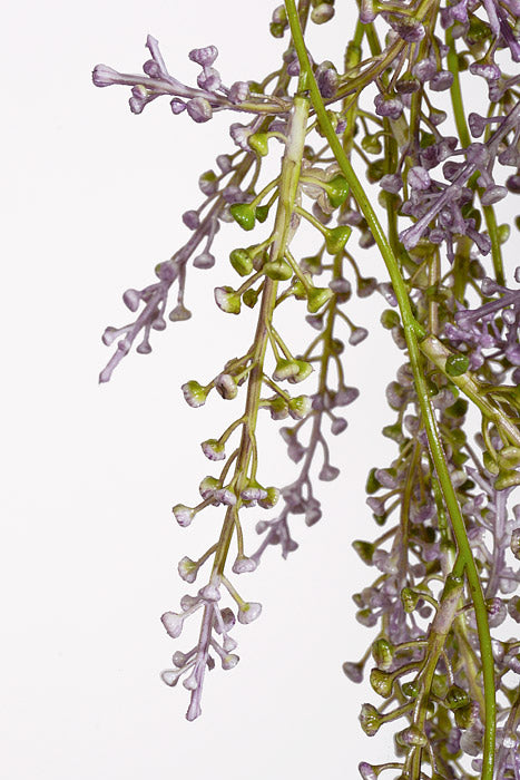 36" Artificial Seed Hanging Purple