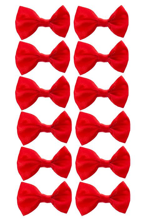 1.25" Ribbon Bow (pkg/12) Red