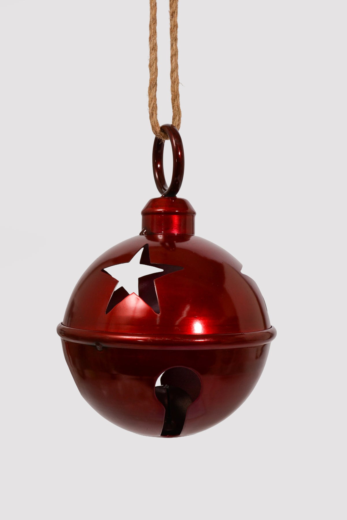 8" Bell Ornament Red