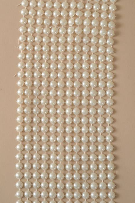4.5" X 10yds Pearl Mesh Wrap Pearl Ivory