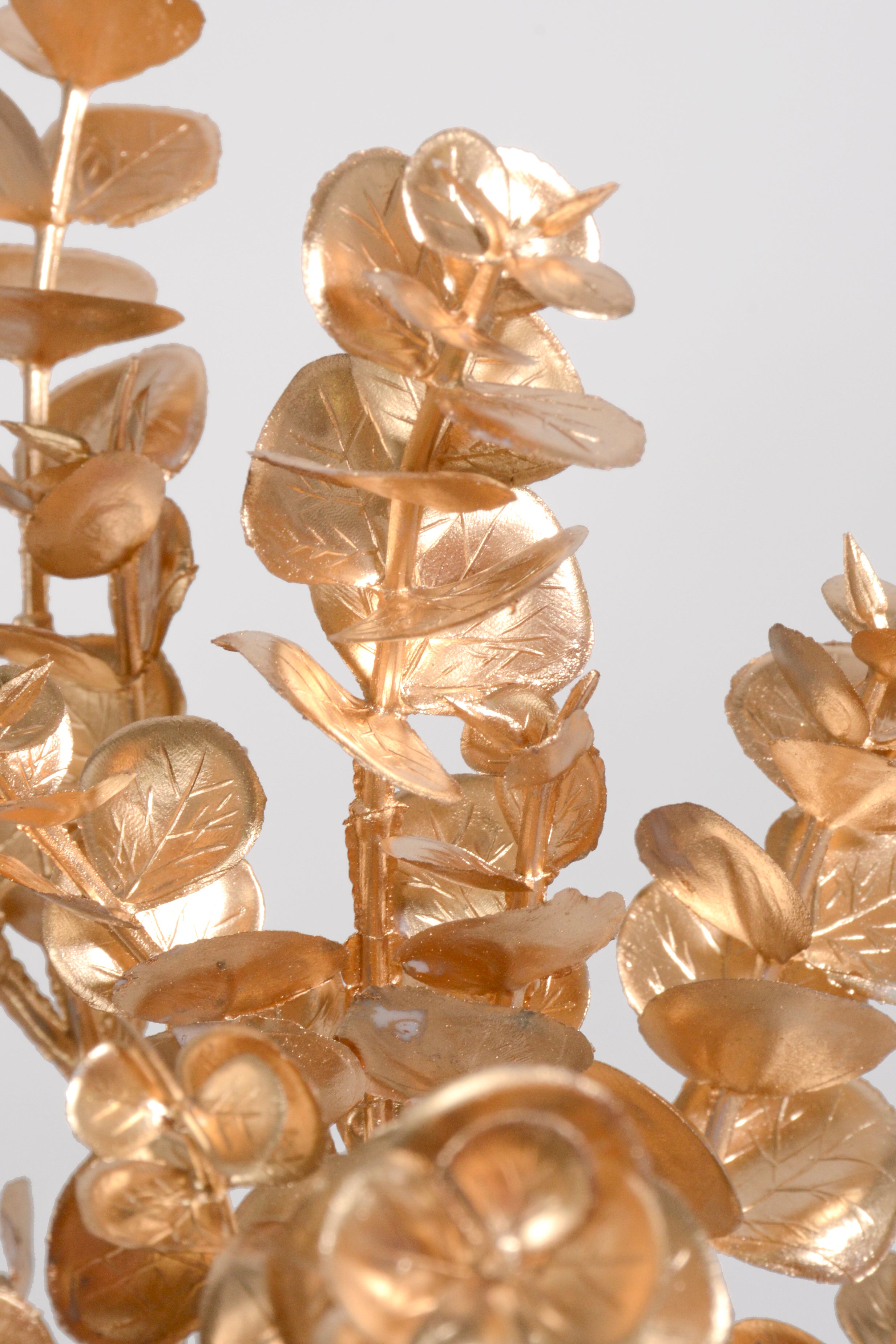 15.75" Metallic Eucalyptus Bush Gold