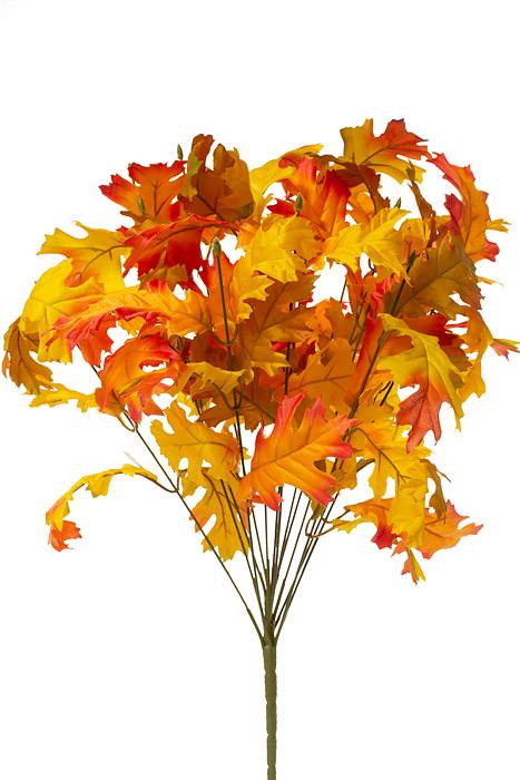 23" Oak Leaf Bush Gold/orange