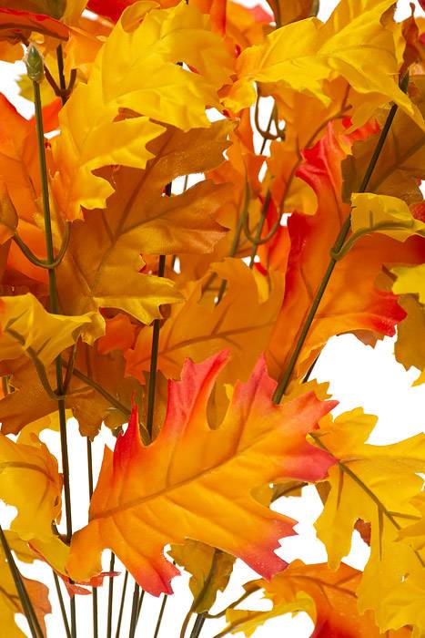 23" Oak Leaf Bush Gold/orange