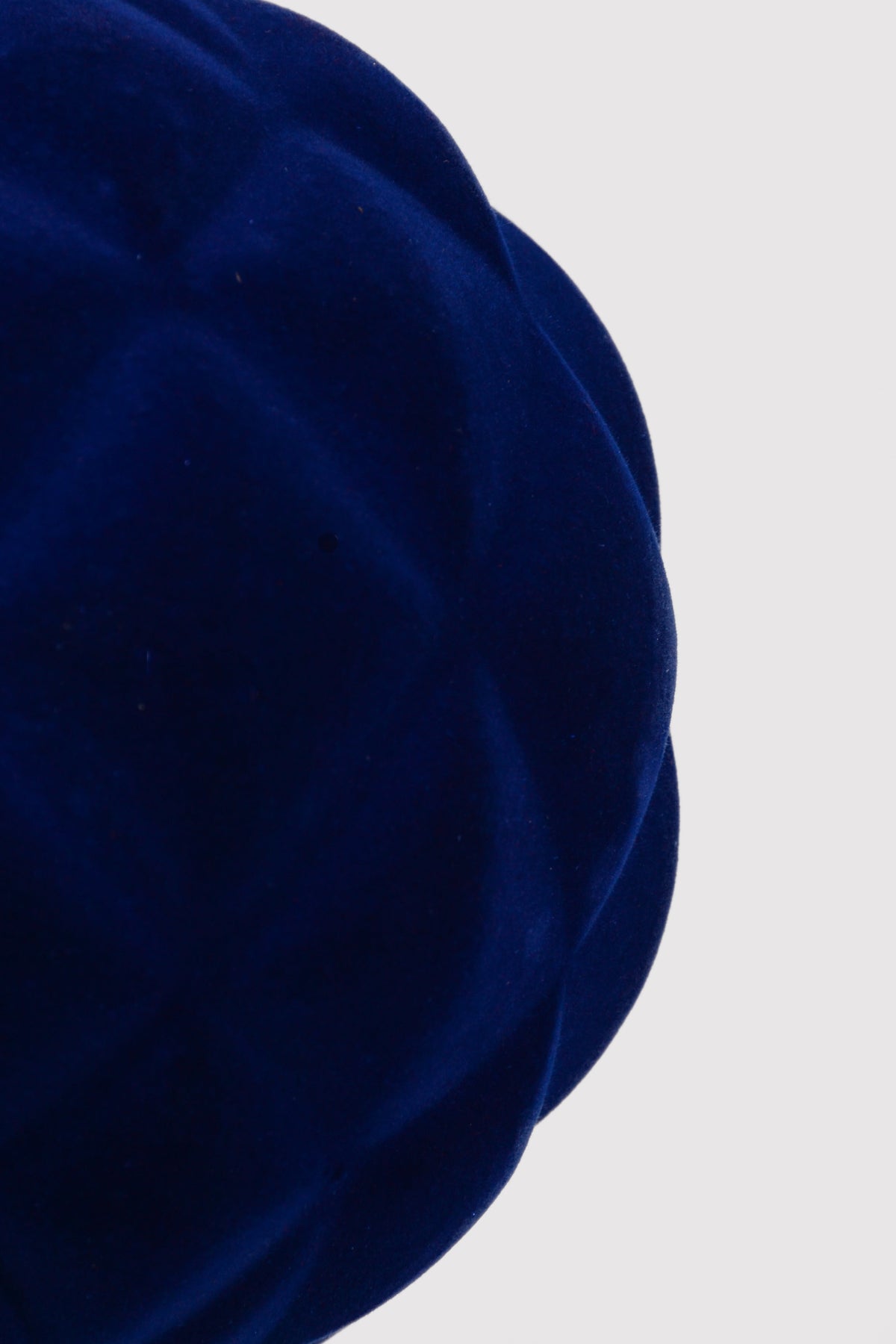 6" Flocking Ball Ornament Royal Blue Bx/2