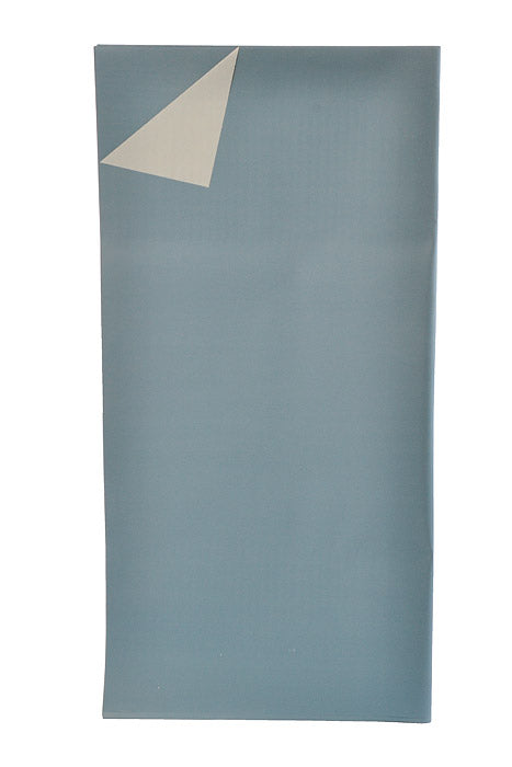22.5" 2 Tone Waterproof Wrapping Paper Dusty Blue/Gray Pkg/20