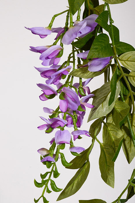 6Ft Artificial Wisteria Garland Lavender