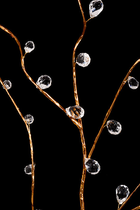 30" Crystal Bead Spray Champagne