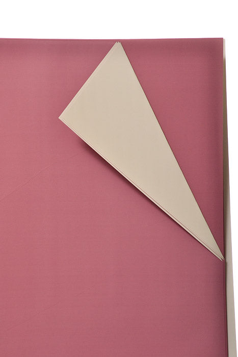22.5" 2 Tone Waterproof Wrapping Paper Mauve/Ivory Pkg/20