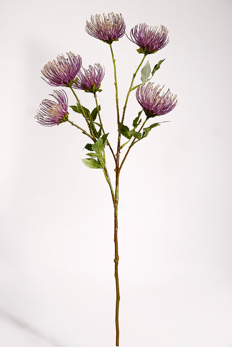 27" Artificial Leucospermum Spray Lavender