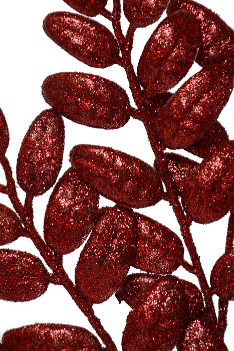 22" Honey Locust Glitter Spray Merlot