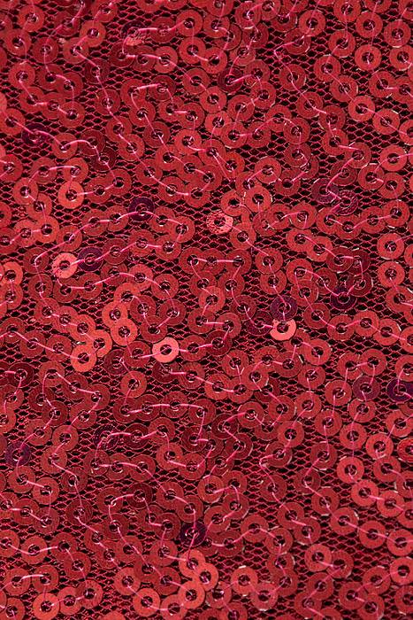 60"x 5yds Sequin Netting Burgundy