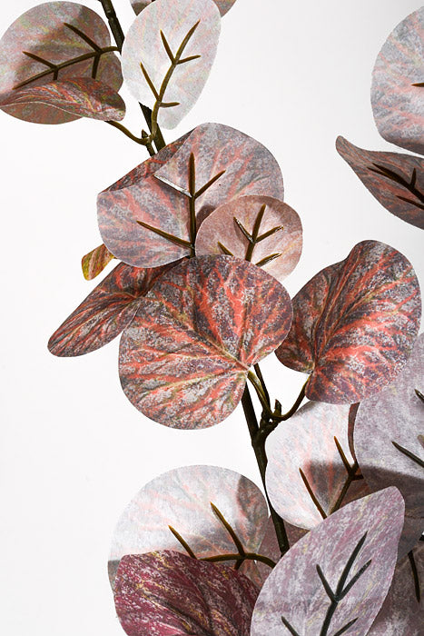 39" Silk Eucalyptus Spray Burgundy