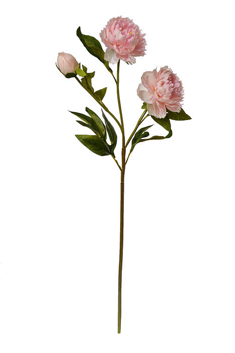 29.5" Silk Peony Spray Light Pink