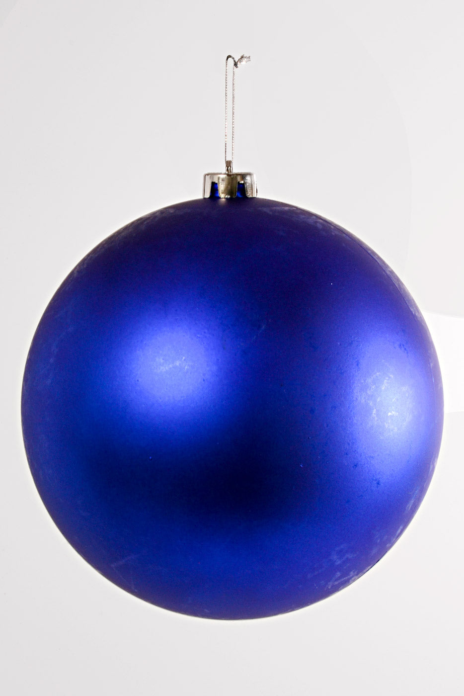 200MM Matte Plastic Ball Ornament Royal Blue
